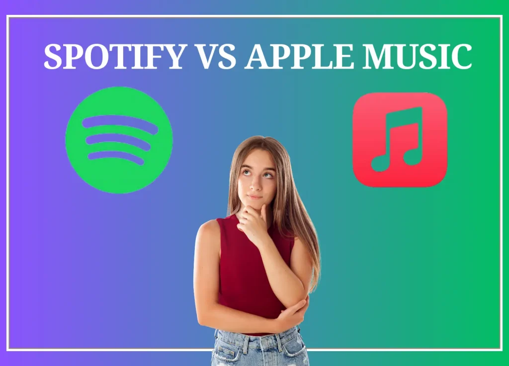 Spotify vS Apple Music logo