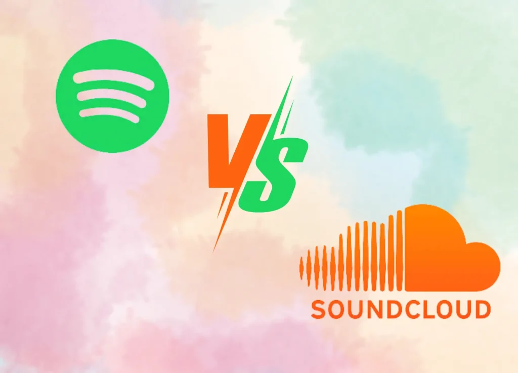 spotify vs soundcloud logo