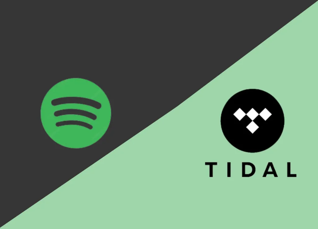 spotify vs tidal logo